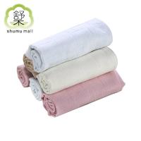 Solid Color Bath Towel Double Layers Square Face Towel M6168A